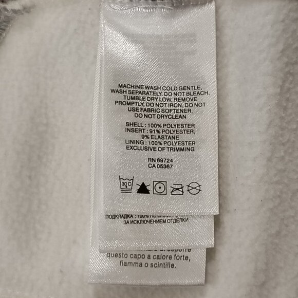 Columbia Sportswear Full Zip Fleece Jacket Womens Size Medium White Gray Pockets - Picture 9 of 16